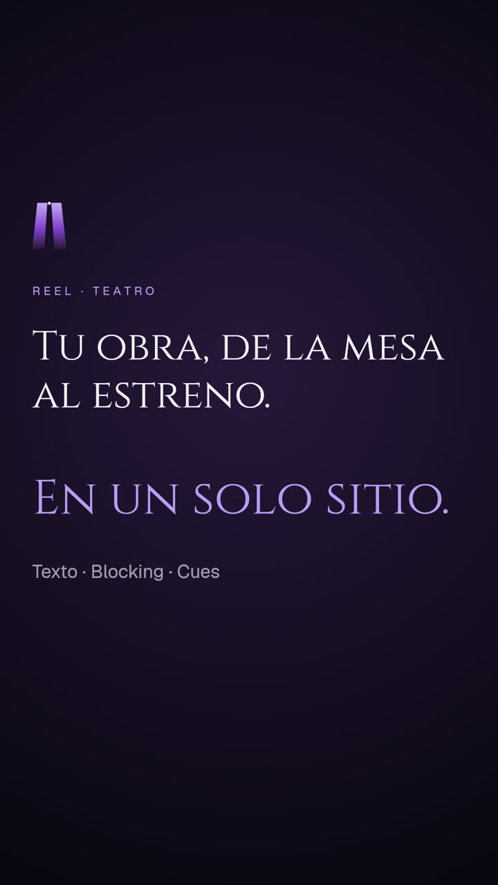 Tu obra, de la mesa al estreno